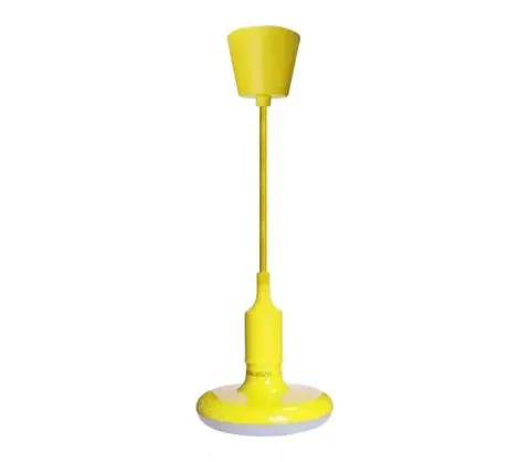 Svietidlá  LED Luster na lanku 1xE27/15W/230V 6000K žltá EKZA1559