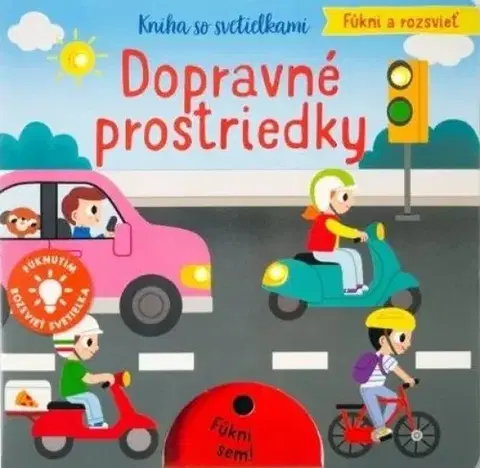 Leporelá, krabičky, puzzle knihy Dopravné prostriedky - Fúkni a rozsvieť