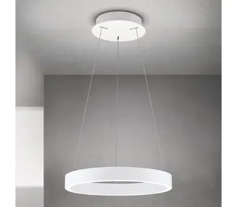 Svietidlá Orion - LED stmievateľný luster na lanku KOLK LED/40W/230V 2700/3000/4000K, priemer 40 cm, biela HL 6-1717/40 weiß