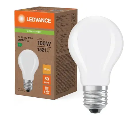LED osvetlenie LED žiarovka CLASSIC FILAMENT A60 E27/7,2W/230V 2700K - Ledvance 4099854236730
