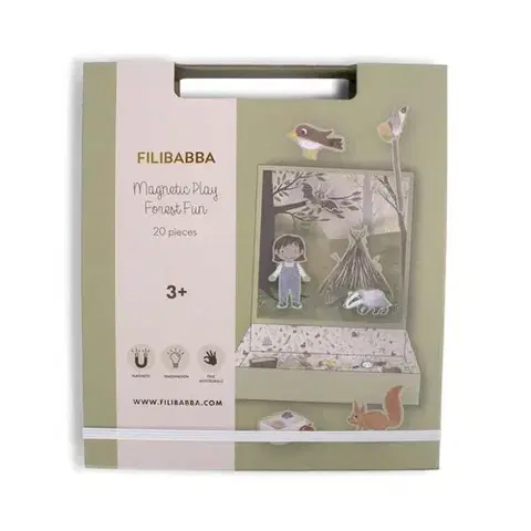 Magnetické hry FILIBABBA FILIBABBA - Magnetická hra - Lesná zábava
