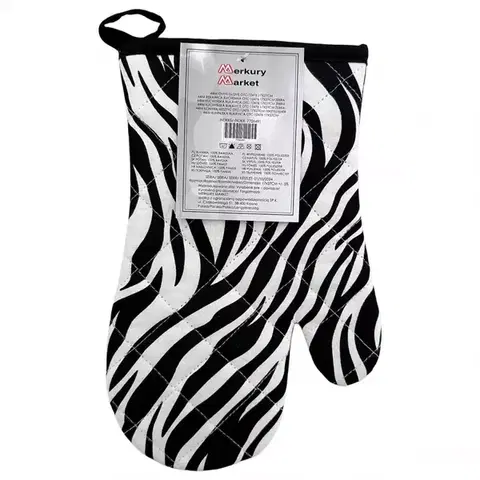 Bytový textil Kuchynská rukavica OTC-12476 17x27 cm zebra
