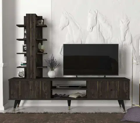 TV stolíky BURNING televízny stolík, rehab