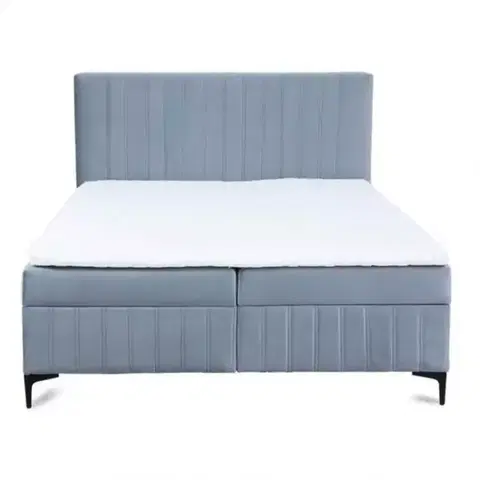 Dvojlôžkové postele Kontinentálna posteľ Sergio 160x200 Bluvel 10 s topperom