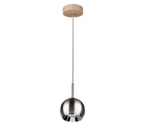 Svietidlá  5141174 - LED Luster na lanku BALL WOOD 1xGU10/5W/230V matný dub 5141174