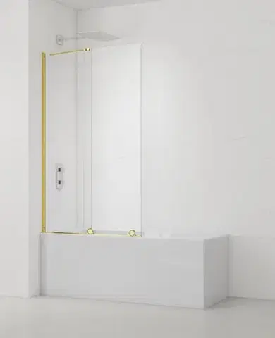 Sprchové dvere Vaňová zástena SAT Walk-In Xmotion 150x117,5 cm zlatá SATWIXMVZ150Z SATWIXMVZ150Z
