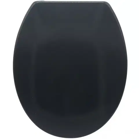 WC dosky Doska Dark Gray Pomalým Sklápaním