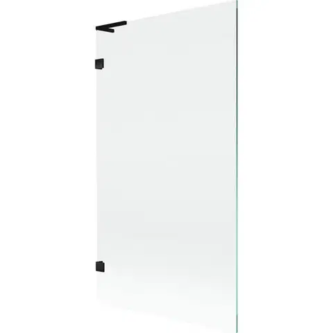Sprchové dvere MEXEN/S - Lunar L vaňová zástena FIX 100 x 150, transparent, čierna 897L-100-000-70-00