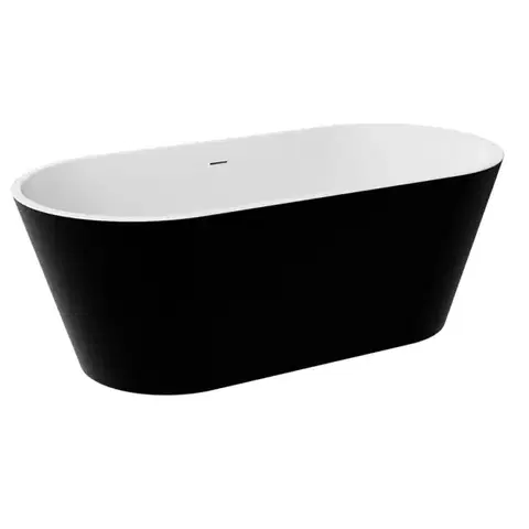 Voľne stojace vane Voľne stojaca vaňa Deeva matt B&W 180/80 + sifón chróm
