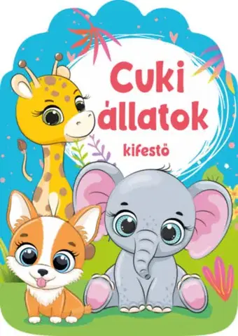 Nalepovačky, vystrihovačky, skladačky Cuki állatok - kifestő
