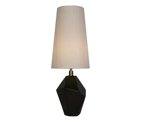 Lampy Searchlight EU88250BK - Stolová lampa APEX 1xE27/60W/230V čierna/šedá EU88250BK