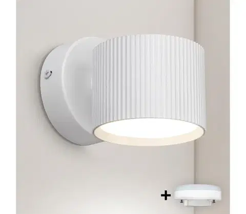 Svietidlá BRILAGI - LED Nástenné bodové svietidlo STRIPY 1xGX53/15W/230V biela WO-GX-06-WHT-OEM