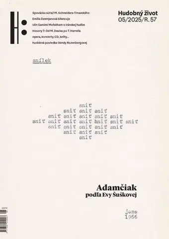 Časopisy Hudobný život 5/2025