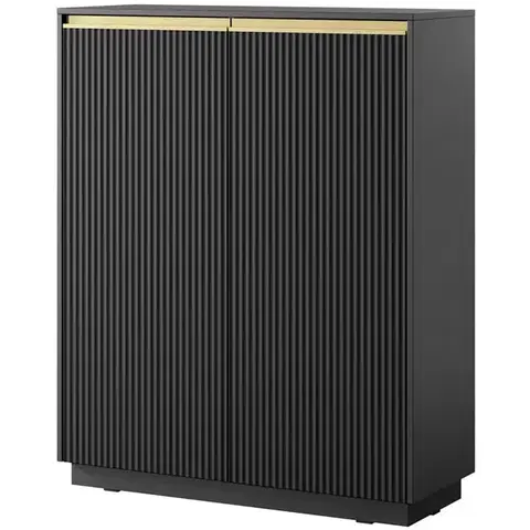 Komody do spálne Komoda Royal Kw103 Čierna