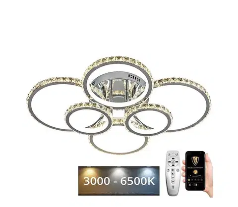 Svietidlá  LED Stmievateľný prisadený luster LED/205W/230V 3000-6500K + DO J2301/CH