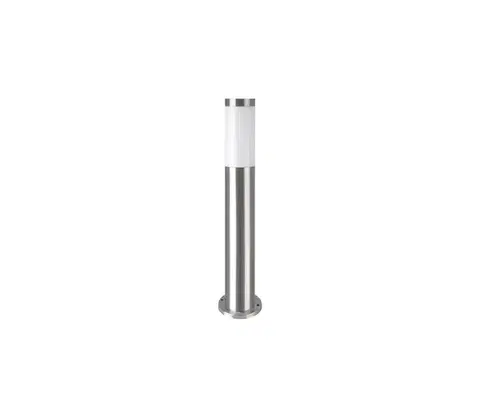 Záhradné lampy  Vonkajšia lampa BROOKLYN 1xE27/60W/230V 45 cm IP44 matný chróm EKO1703