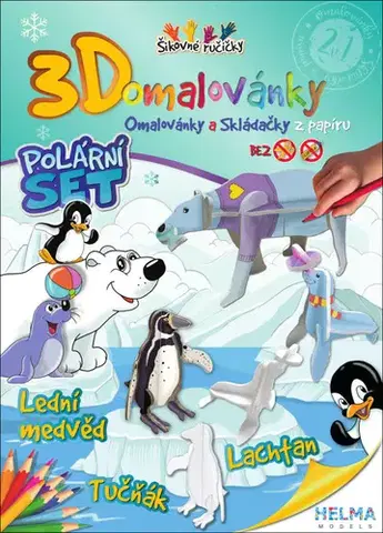 Pre deti a mládež - ostatné 3D omalovánky Polární set
