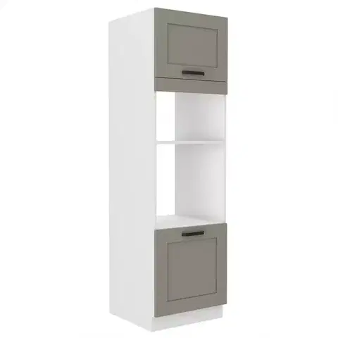 Kuchynské skrinky stojace Kuchynská skrinka Luna claygrey/biela 60DMP-210 2F