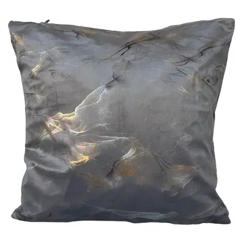 Dekoračné obliečky Obliečka na vankúš Goldy Vet-479 40x40 cm sivá
