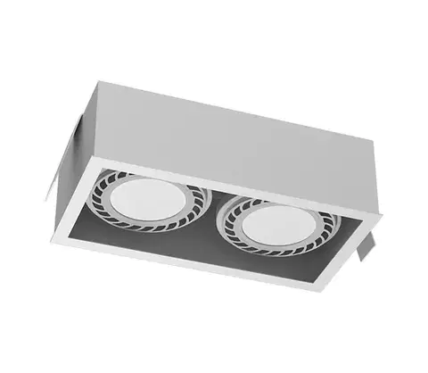 Svietidlá - Brosline 3275 - Podhľadové svietidlo CAGE 2xGU10/18W/230V biele 3275