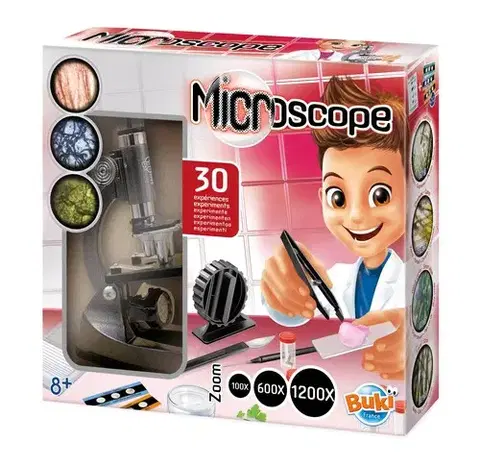 Optika a svetlo Buki Mikroskop 30 experimentov