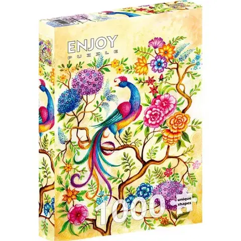 1000 dielikov Enjoy Puzzle Rozprávkový páv 1000 Enjoy