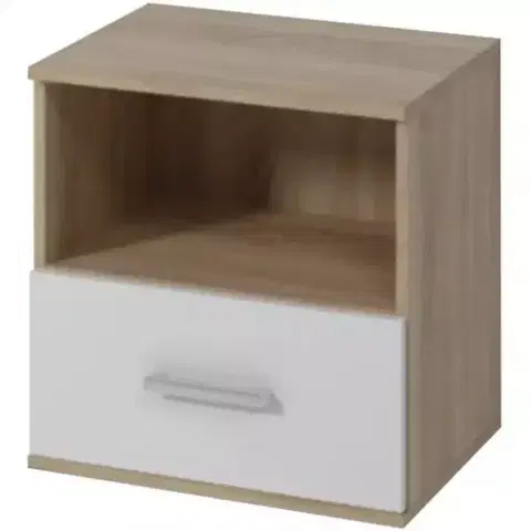 Všetky produkty Nočný stolík Goda II 1S sonoma/biela