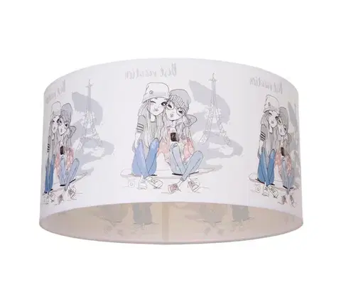 Svietidlá  Detské stropné svietidlo GIRLS VIBES 1xE27/60W/230V pr. 40 cm Paris H0985
