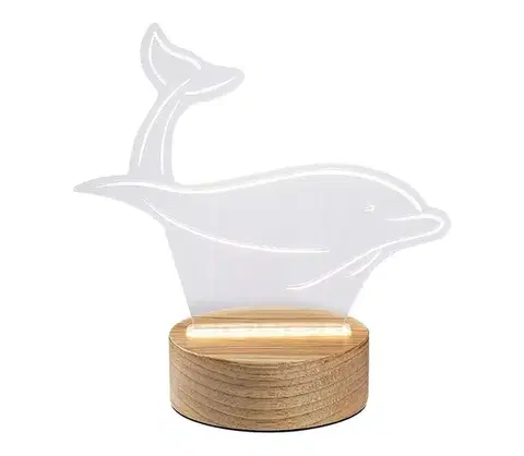 Lampy Rabalux 76002 - LED Detská stolná lampička AKALI LED/2W/5V 3000K delfín buk 76002