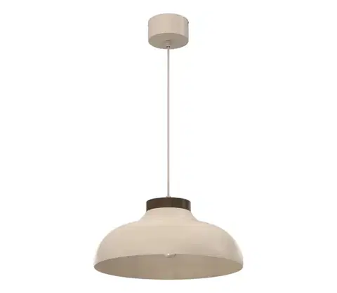 Svietidlá  Závesný luster na lanku BASCA 1xE27/15W/230V béžovo-hnedý 8483A