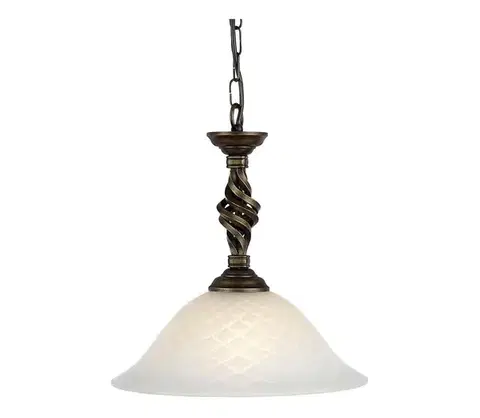 Svietidlá Elstead PB-P-BLK-GOLD - Luster na reťazi PEMBROKE 1xE27/60W/230V PB-P-BLK-GOLD