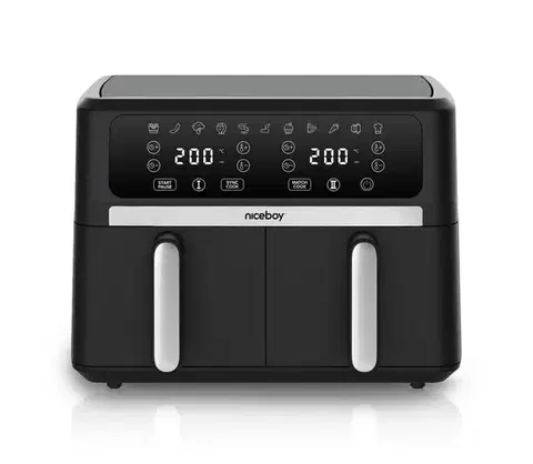 Predlžovacie káble Niceboy AirFryer DUO - Duálna teplovzdušná fritéza 9 l 2400W/230V airfryer-duo