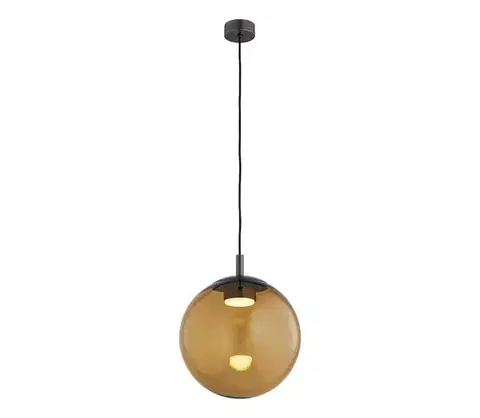 Svietidlá Argon 8831 - Luster na lanku SACRAMENTO 1xGX53/8W/230V hnedá/dymová 8831