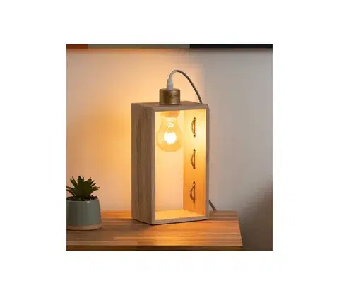 Lampy Atmosphera - Stolná lampa IWATA 1xE27/25W/230V pavlonie 167567