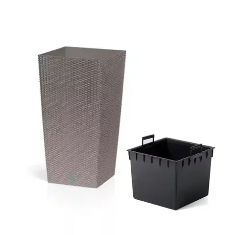 Kvetináče a truhlíky NABBI DRTS200 plastový kvetináč 20 cm mocca