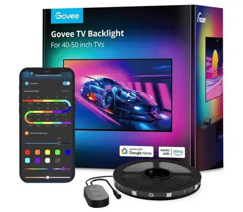 Svietidlá Govee - TV 40-50" SMART LED podsvietenie RGBIC Wi-Fi H61673D1