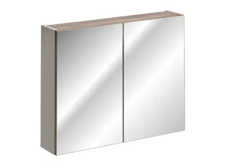 Skrinky do kúpeľne ArtCom Zrkadlová skrinka SANTA FE Taupe 84-80 | 80 cm