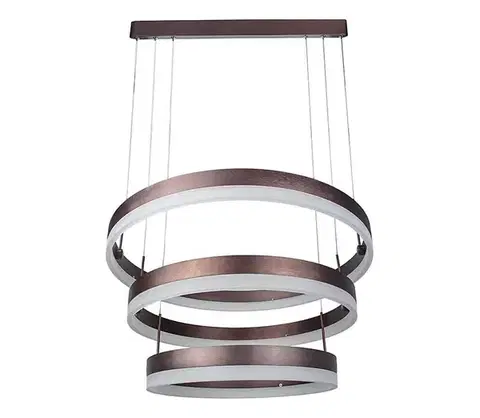 Svietidlá  LED Stmievateľný luster na lanku LED/86W/230V 3000K hnedá 213991