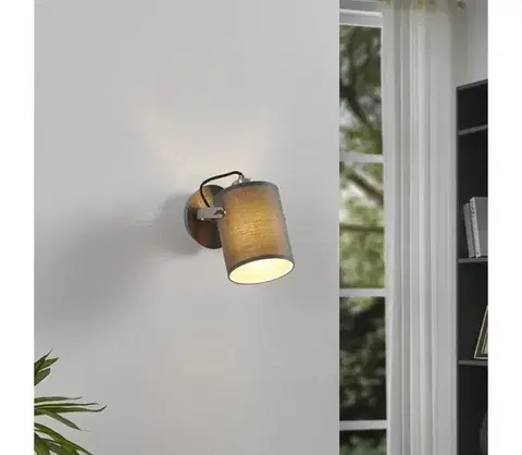 Svietidlá Eglo 98138 - Nástenné bodové svietidlo VILLABATE 1xE27/10W/230V 98138