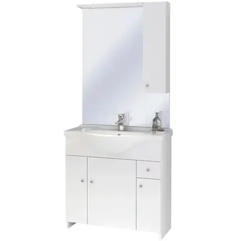 Kúpeľňové zostavy Kúpeľňový set skrinka s umývadlom + zrkadlo  Bratislava D85