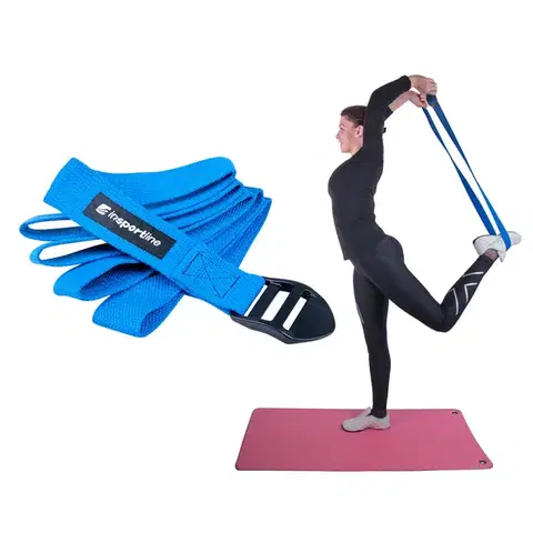 Ostatné fitness náradie Joga pás inSPORTline Bokle modrá