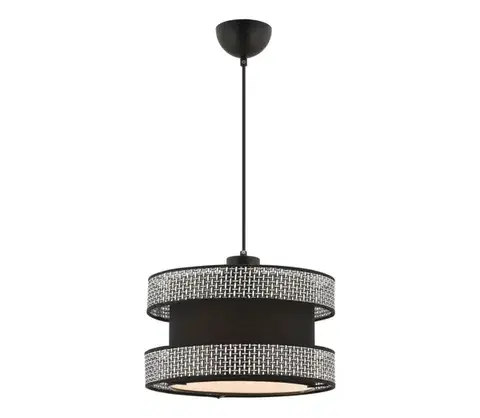 Svietidlá  Závesné svietidlo na lanku HALO 1xE27/60W/230V čierna/sivá 390FLH2457