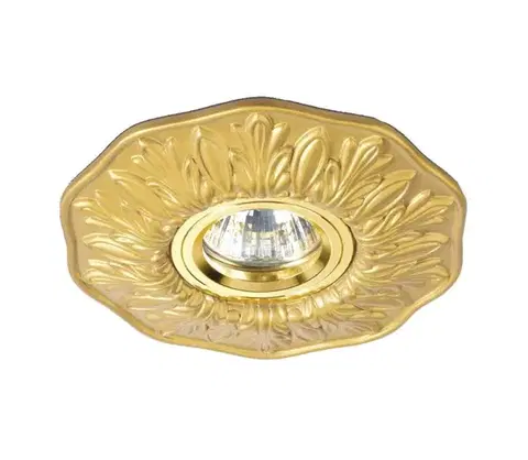 Svietidlá Ideal Lux - Zapustené stropné svietidlo POLKA 1xGU10/50W/230V zlaté 115610