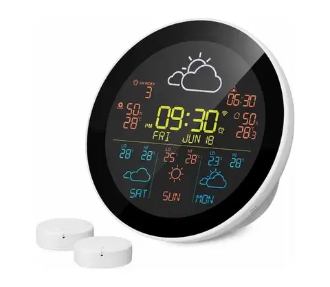 Meteostanice, teplomery a vlhkomery TESLA Electronics Device - Inteligentná meteostanica so senzorom 400 mAh Wi-Fi IP44 TEDE00046