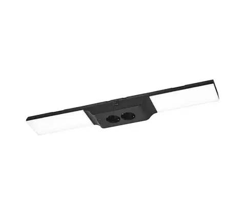 Svietidlá Osram - stmievateľné LED svietidlo pod linku so zásuvkami UNDERCABINET LED/10W/230V čierne 4099854463211