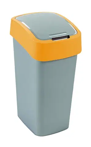 Koše odpadkové CURVER - Kôš na odpad Flipbin 45l strieborno/oranžová