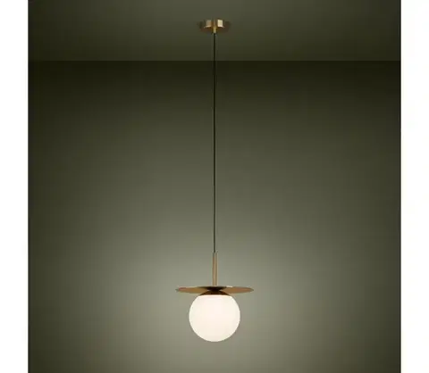 Svietidlá Eglo 39952 - Luster na lanku ARENALES 1xE27/40W/230V zlatá 39952