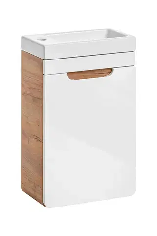 Skrinky s umývadlom ArtCom Kúpeľňová skrinka s umývadlom ARUBA White U40/1 | 40 cm