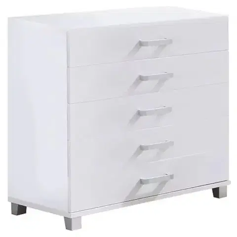Komody do spálne Komoda Maximus M20 5S biela 100/115