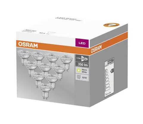 Žiarovky SADA 10x LED Žiarovka GU10/4,3W/230V 2700K - Osram 4058075036680